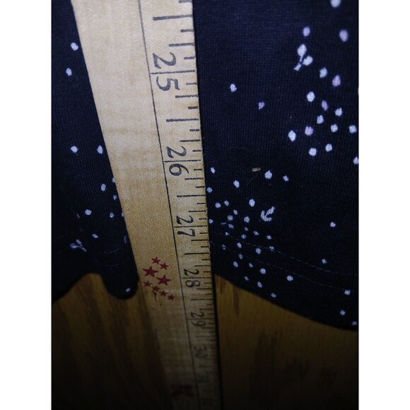 Croft & Barrow The Classic Tee Shirt Womens Plus Size 2X Black With White Spots - Picture 6 of 10